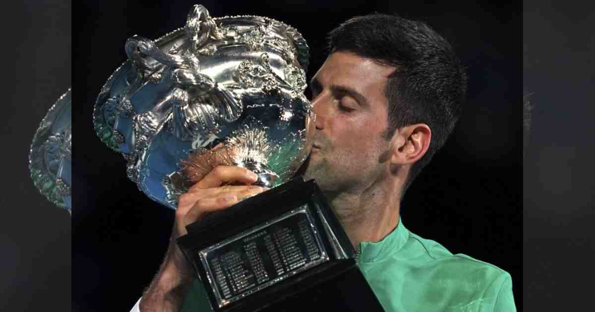 Djokovic , Daniil Medvedev , Grand Slam , Rafael Nadal , Roger Federer , Melbourne Park , Tennis , Sports , Novak Djokovic , Slam title , Djokovic's Slam title , Djokovic's 18th Slam title , Djokovic's Australian Open , Djokovic's 9th Australian Open , Australian Open